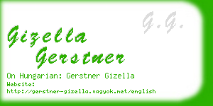 gizella gerstner business card